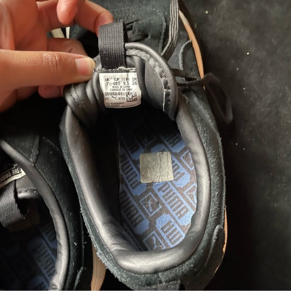 Puma black suede Mayu sneaker flatform platform gum sole - Picture 8 of 10